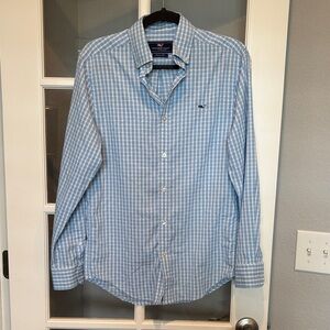 Vineyard Vines Light Blue Checkered Shirt